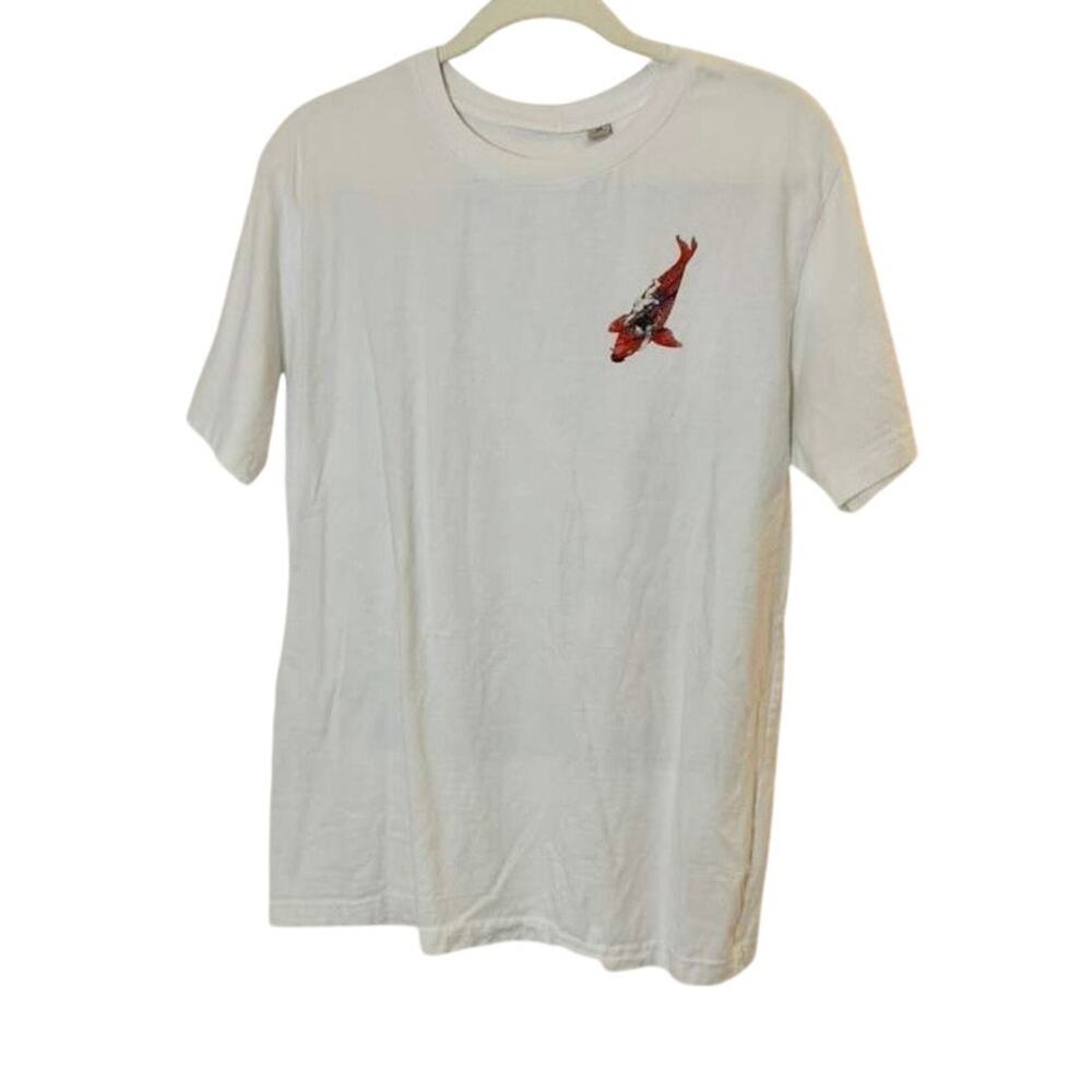 Japanese Art T-shirt: Kuniyoshi Ukiyo-e Koi Fish Oversized Tee Unisex sz. M